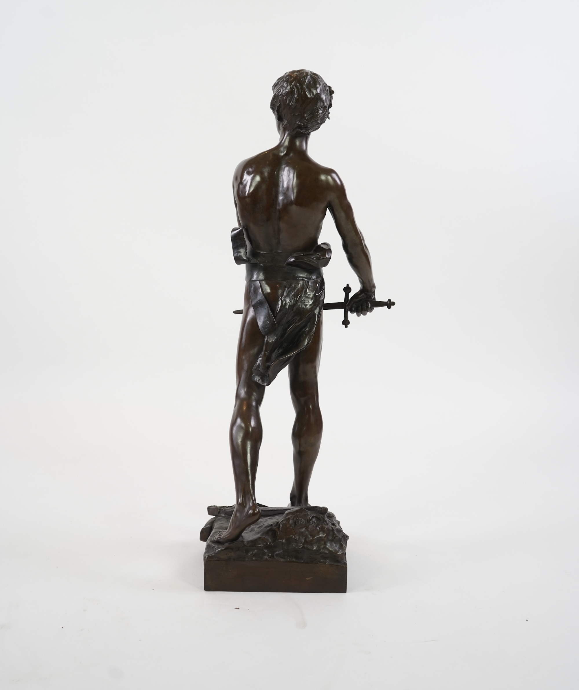 François-Raoul Larche, (1860-1912). 'Vingt Ans', a large patinated bronze figure